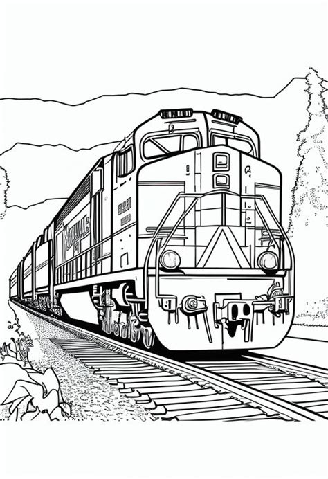 +50 Train Coloring Pages: Free Printable Images - Eggradients.com ...