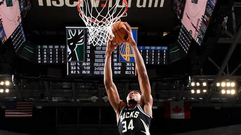 Giannis Antetokounmpo throws down monster dunk in transition | NBA News ...