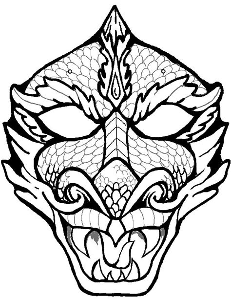 Printable Dragon Mask | Dragon coloring page, Dragon mask, Dragon face