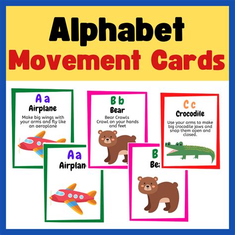 Alphabet Movement Cards / Alphabet Game | Made By Teachers