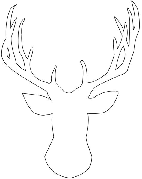 DIY: Stag Head Silhouette Art