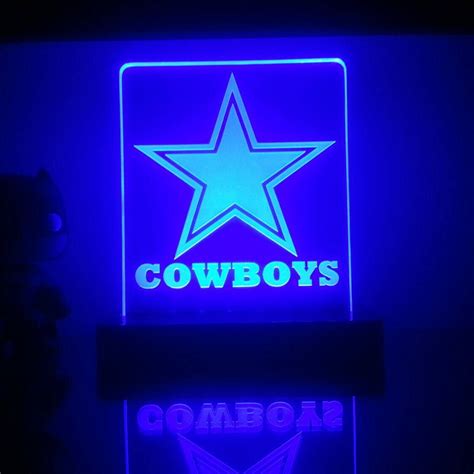 Dallas Cowboys Acrylic LED light sign led display sign led