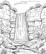 Canyon Coloring Page sketch template