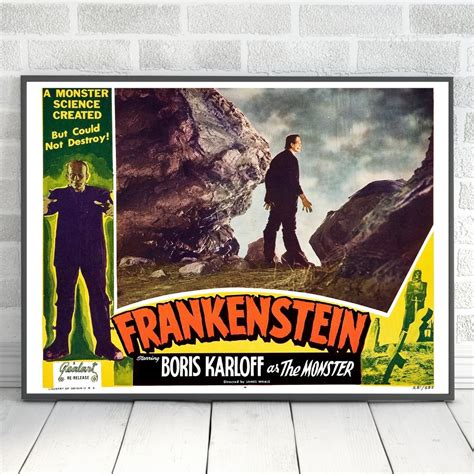 Frankenstein - Vintage Movie Poster | Bombay Art Company