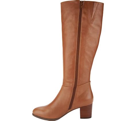 Vionic Leather Tall Shaft Boots - Tahlia - QVC.com