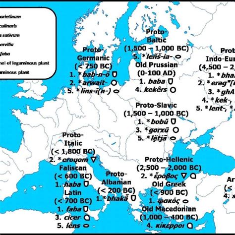 Linguistic and geographical evolution of the Proto-Indo-European roots ...