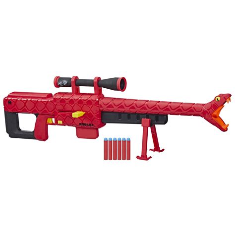 Nerf Roblox Zombie Attack Viper Strike Sniper Blaster with 6 Nerf Elite ...