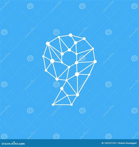 Vector Logo Number 9 Dots Lines Stock Vector - Illustration of company, corporate: 126107733