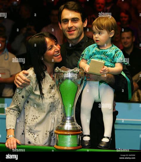 England's Ronnie O'Sullivan with partner Jo and daughter Lily after his ...