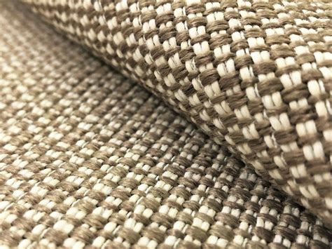 Designer Beige Taupe Cream Textured Woven Basketweave Mid Century ...