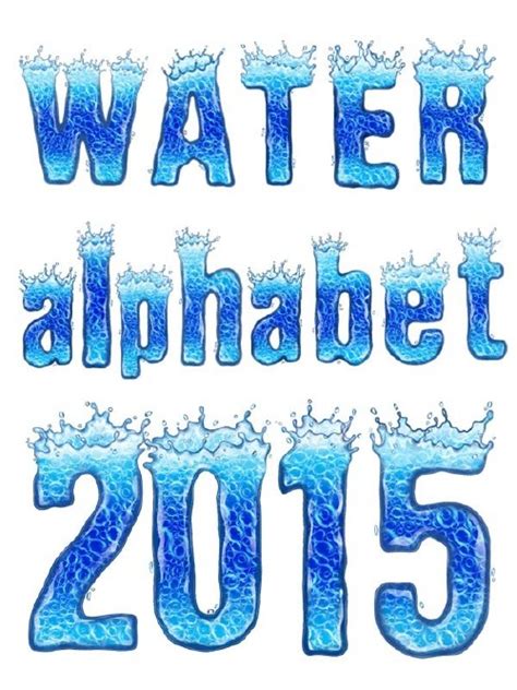 17 Water Alphabet Font Letters That Look Like Images - Free Water Fonts, Alphabet Font That ...