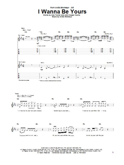 I Wanna Be Yours | Sheet Music Direct