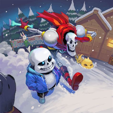 Stollin' through Snowdin | Undertale, Undertale drawings, Undertale art