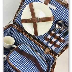 WICKER PICNIC BASKET, Personalized Picnic Basket, 2 Person, Picnic ...