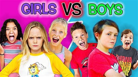 Boys VS Girls! Ninja Fam, Fun Squad Fam, Ohana Adventure Play Double Or ...