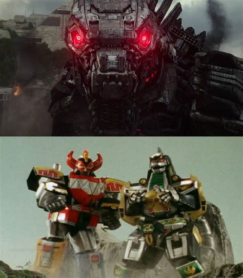 Megazord and Dragonzord vs Mechagodzilla 2021 by MnstrFrc on DeviantArt