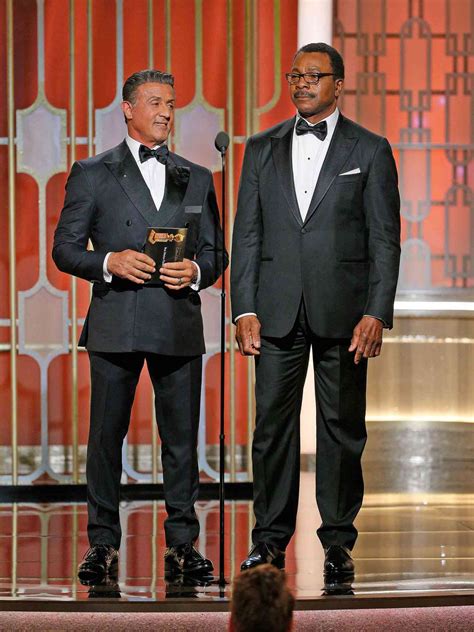 Golden Globes: Sylvester Stallone, Carl Weathers unite | EW.com