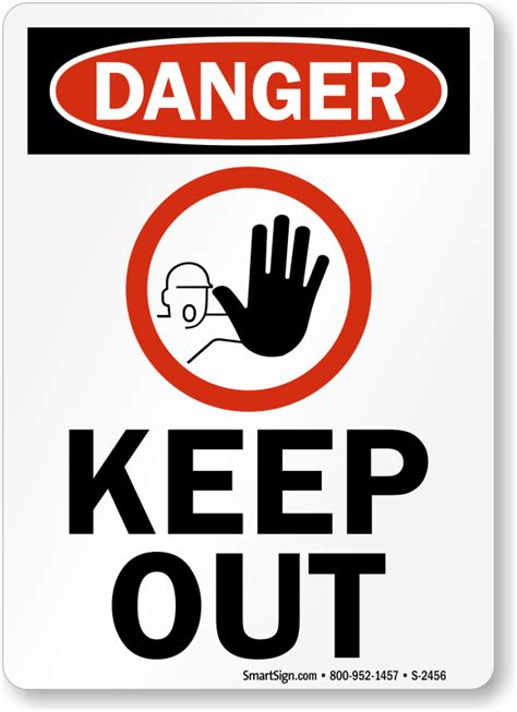 Danger Keep Out with Graphic Sign, SKU: S-2456 - MySafetySign.com