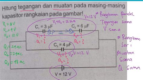 Menghitung Tegangan Pada Rangkaian Seri Kapasitor Elektrolit Fungsi ...