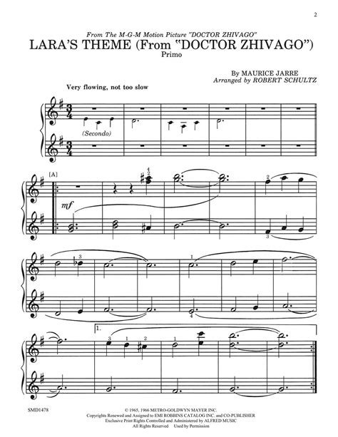 Lara’s Theme (Elem Duet) | Schultz Music Publications