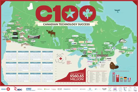 Map showing Canadian tech start-up successes | BetaKit