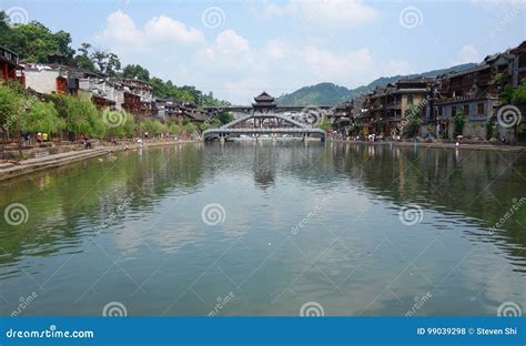 Ancient City of Fenghuang, Hunan Province, China Editorial Stock Photo ...