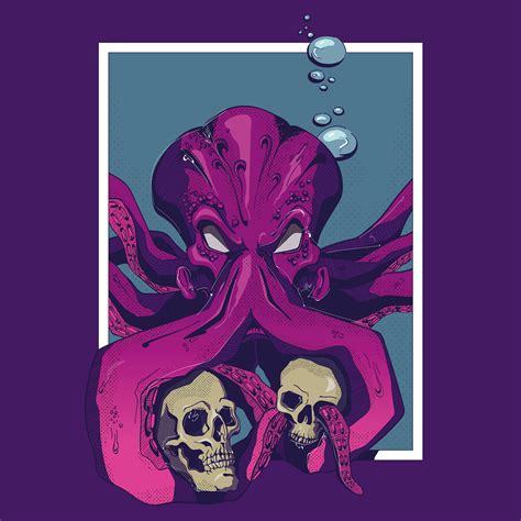 The purple Octopus on Behance