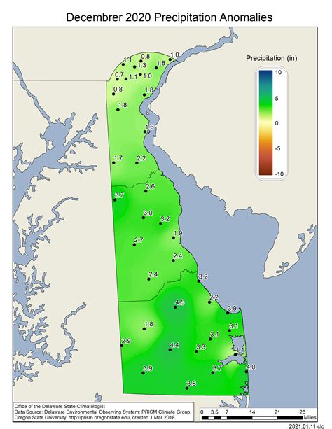 December 2020 – Continued Warm and Wet Across Delaware - Delaware ...