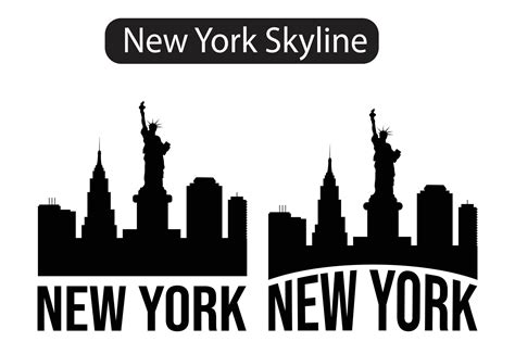 New York city skyline silhouette vector illustration 7554620 Vector Art at Vecteezy