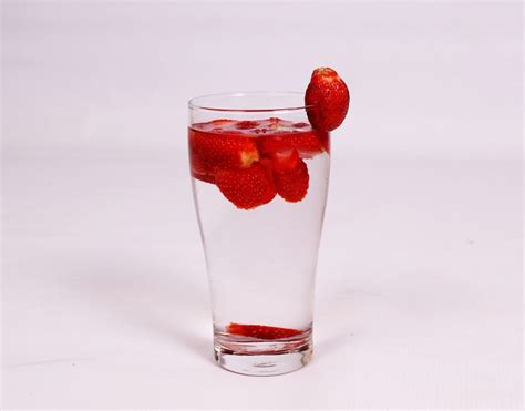 Strawberry Water Recipe. Fruit Infused Water Strawberries - High Quality Free Stock Images