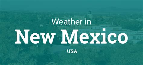 Weather in New Mexico, United States