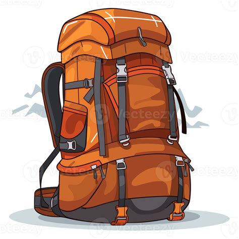 Hiking Backpack Clipart - Generative Ai 26912562 PNG