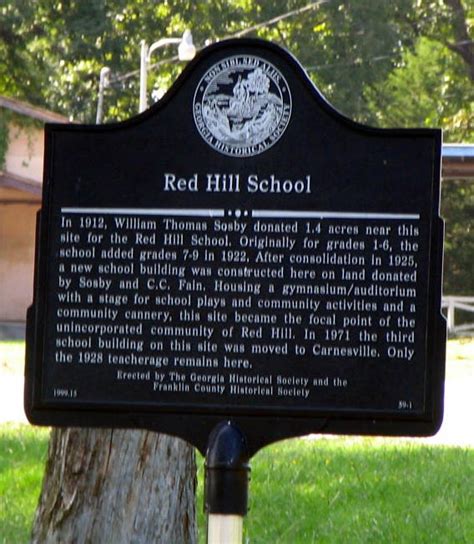 Photo: Red Hill School Marker