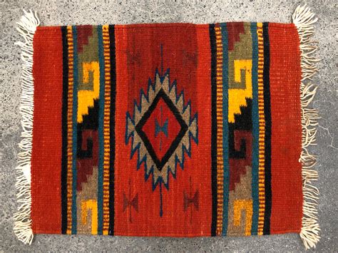 Lot - 20th C. Zapotec Southwestern Hand Woven Rug
