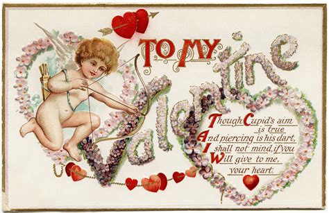 Free Vintage Image ~ Cupid Valentine Postcard - The Old Design Shop