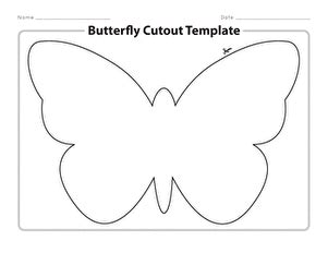 Use this simple butterfly cutout template for any of your arts and crafts needs. This can be ...