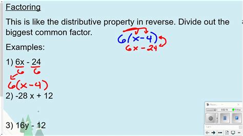 Factoring (Factor Linear Expressions) - YouTube