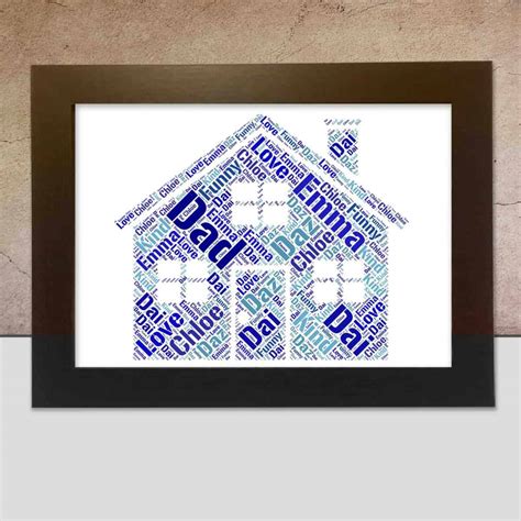 Personalised House word art - Word Art Prints - Word Art App