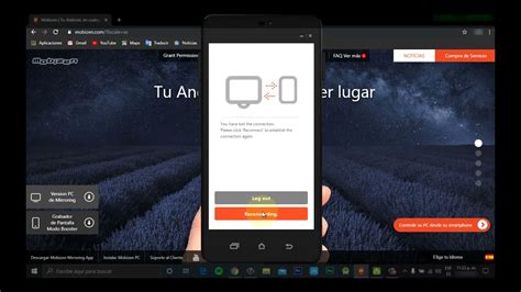 Mobizen Mirroring ver tu movil en la PC - YouTube