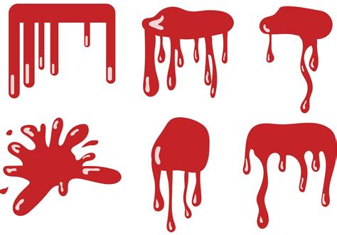 Blood Dripping Vector Set 92831 Vector Art at Vecteezy