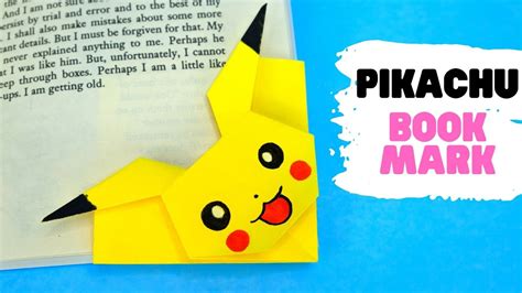 Origami Pikachu Bookmark