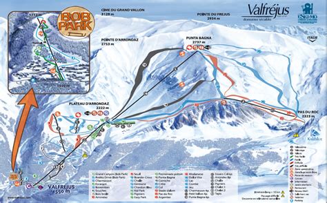 Valfrejus Piste Map