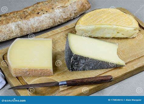 French cheese platter stock photo. Image of french, baguette - 170834616