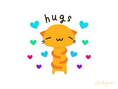 GIF: Hugs! by Cindy Suen on Dribbble