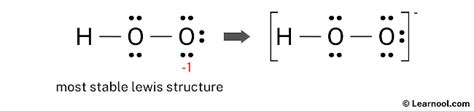 HO2- Lewis structure - Learnool