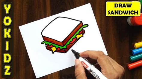 HOW TO DRAW SANDWICH EASY