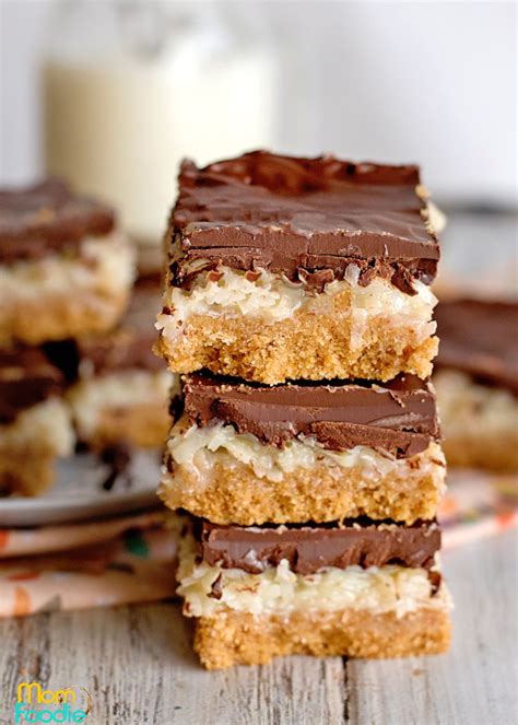 Chocolate Coconut Bars Recipe - Mom Foodie