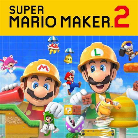 Super Mario Maker 2 (2019) Nintendo Switch box cover art - MobyGames