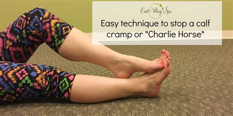 Quickly stop a calf cramp with this easy trick – East Village Spa Blog