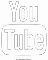Youtube Logo Coloring Pages Sketch Page sketch template